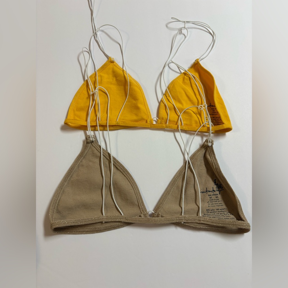 Free People pack of (2) triangle Intimates Bra M/L - Picture 3 of 7